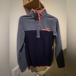 Columbia Purple and Pink Pullover Fleece Jacket